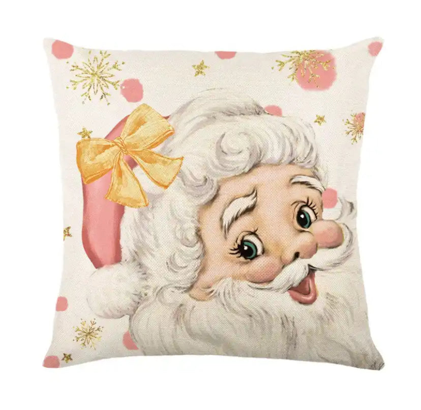 Merry Christmas Pillow Cover 45x45cm Pink Style