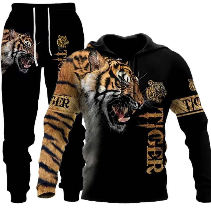 Men's Lion Tiger Animal Print Suit 3 colors