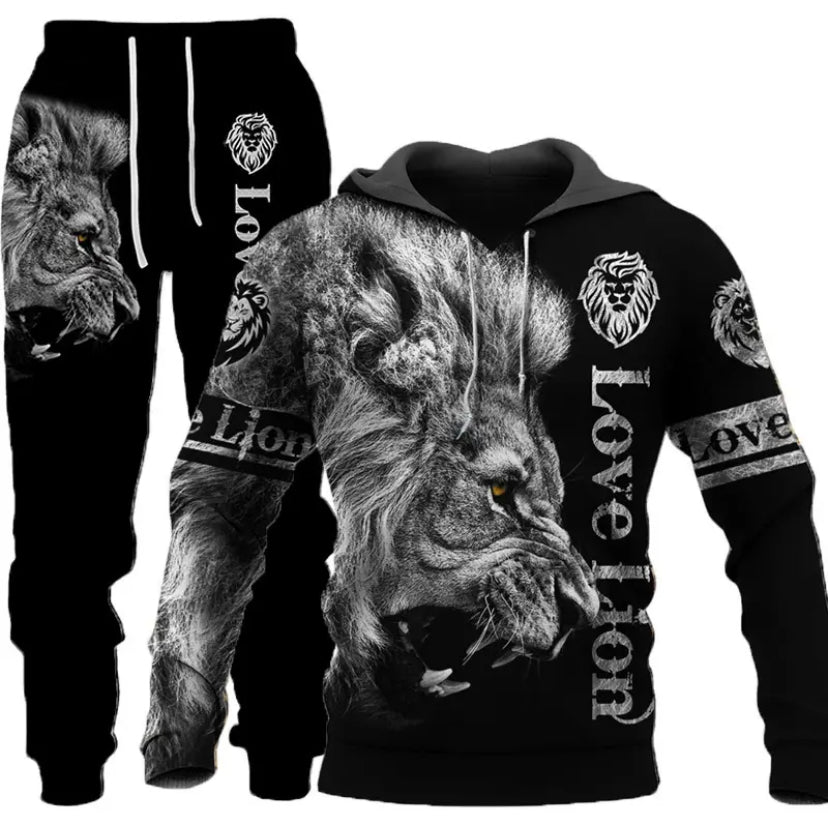 Men's Lion Tiger Animal Print Suit 3 colors