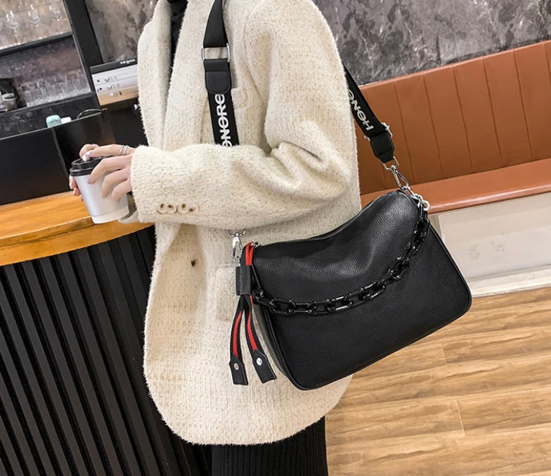 Casual Women's Bag White and Black