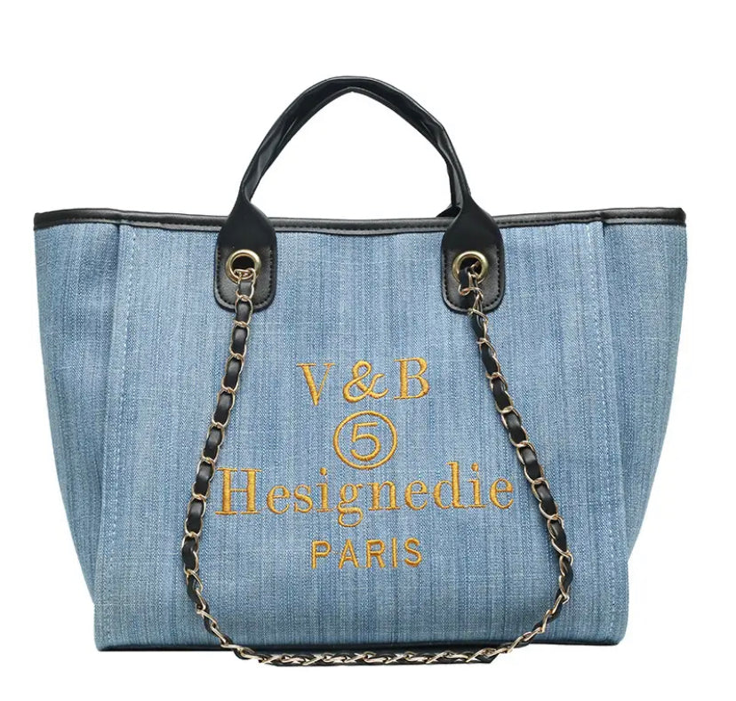 Denim Women's Shopper Bag 3 colors