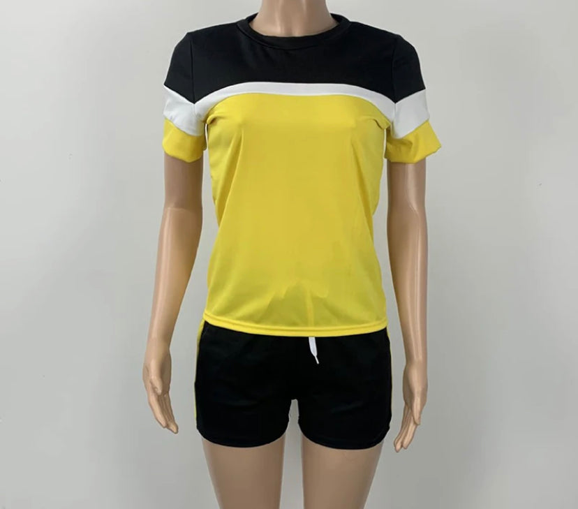 T-shirts Shorts Women's Set 4 colors