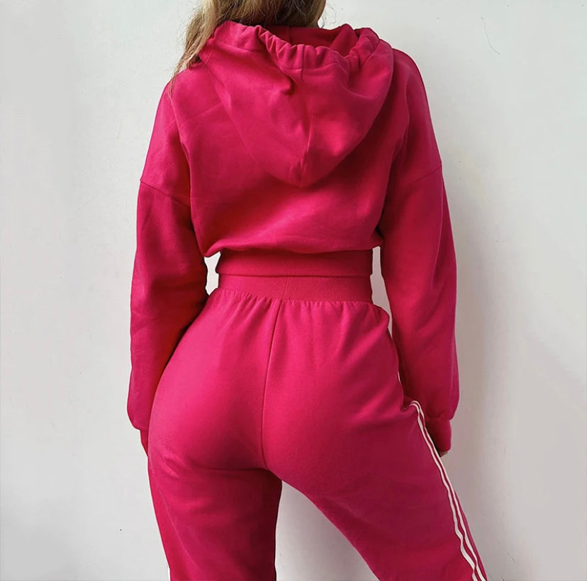 Pink Yellow Sport Women's Suit